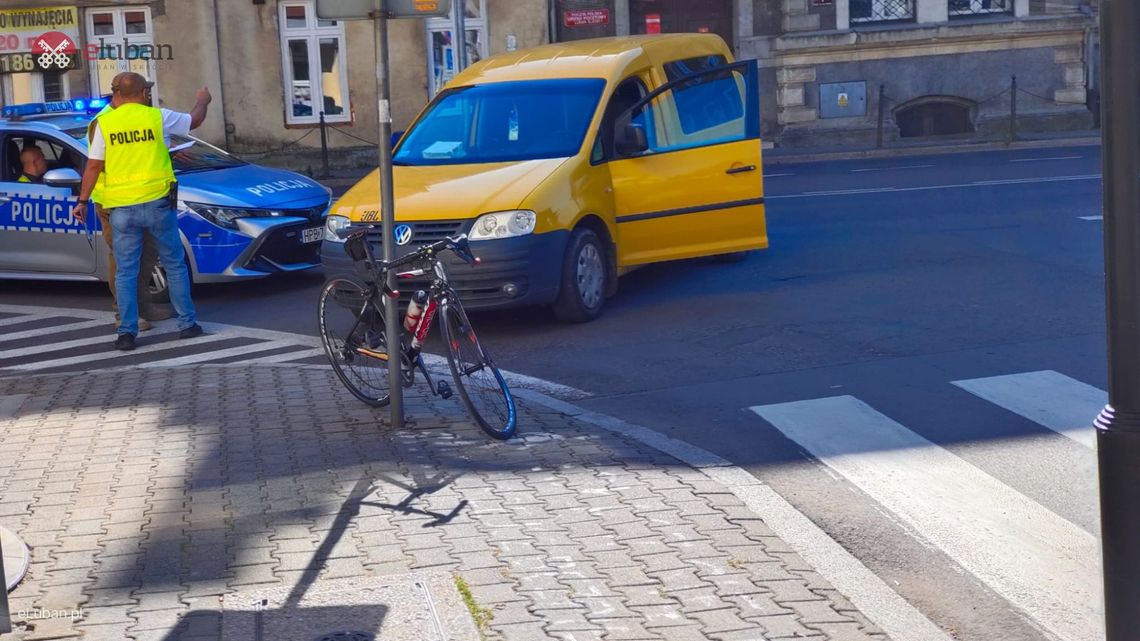 Lubań. Potrącenie rowerzysty