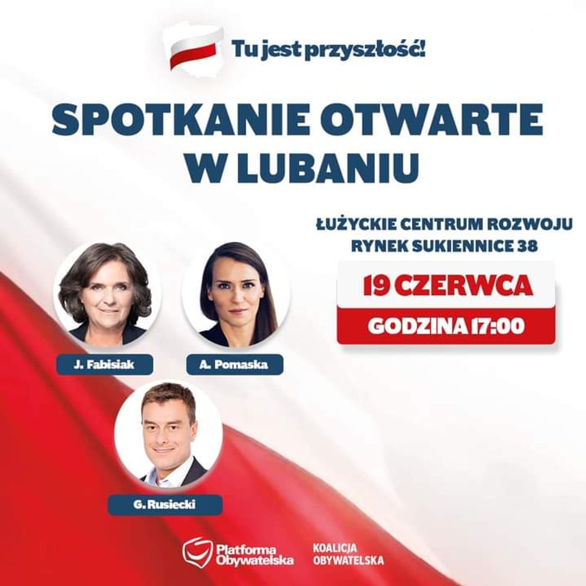 Lubań. Spotkanie z posłami Platformy Obywatelskiej