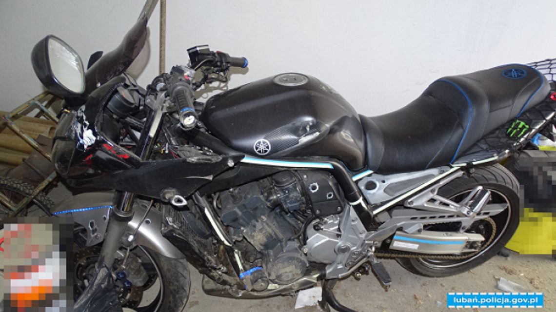 Lubańscy policjanci odzyskali motocykl ukradziony w 2018 r.