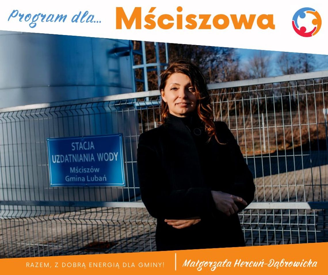 Małgorzata Hercuń-Dąbrowicka przedstawia program dla Mściszowa