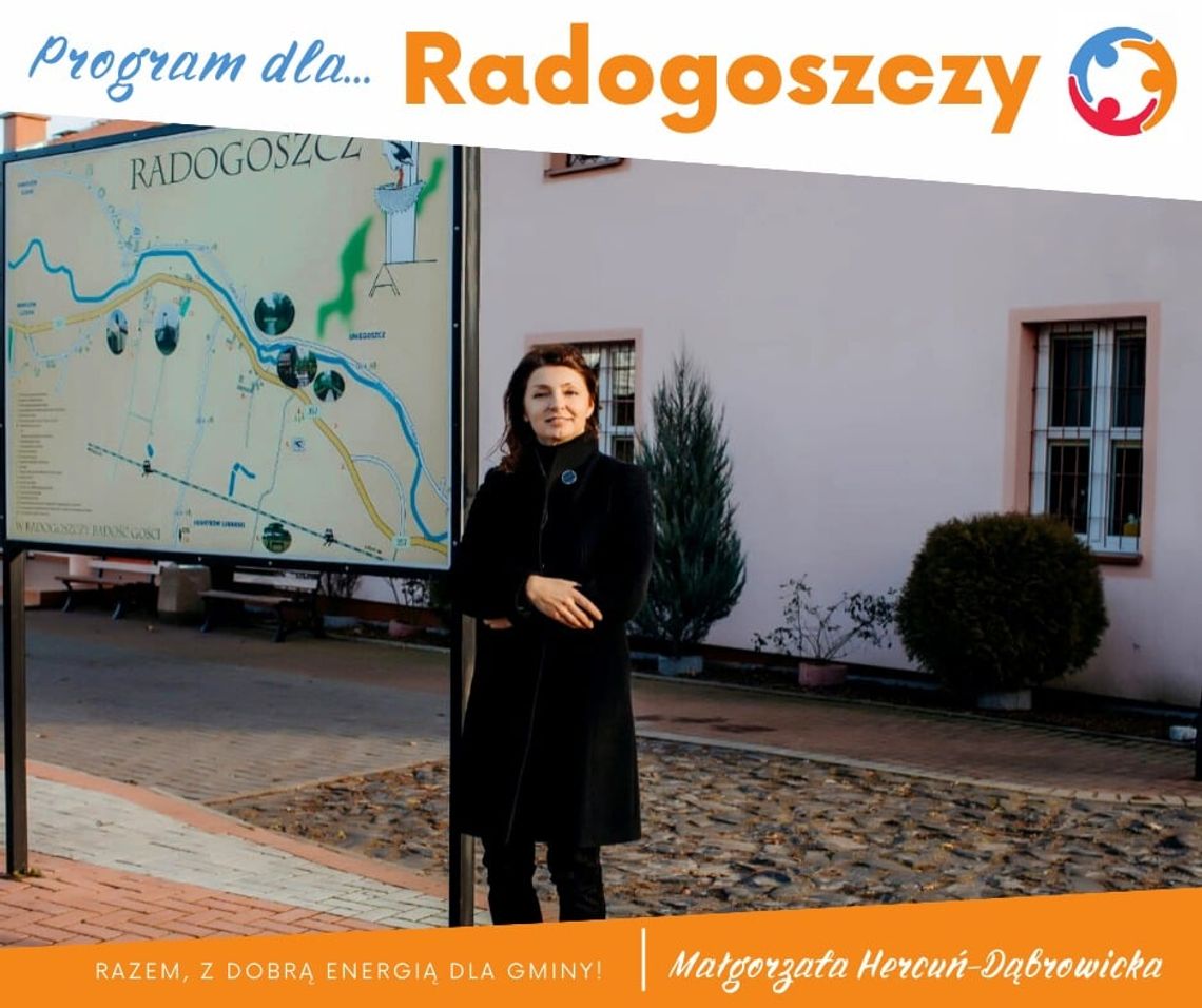 Małgorzata Hercuń-Dąbrowicka przedstawia program dla Radogoszczy