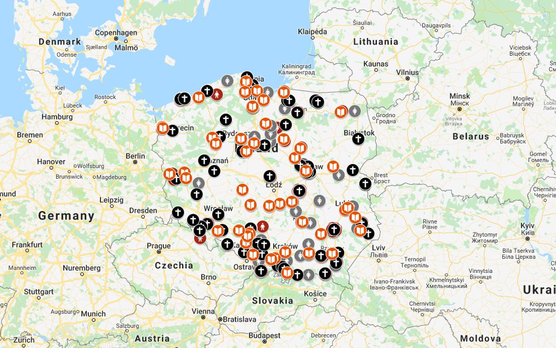 Mapa kościelnej pedofilii w Polsce