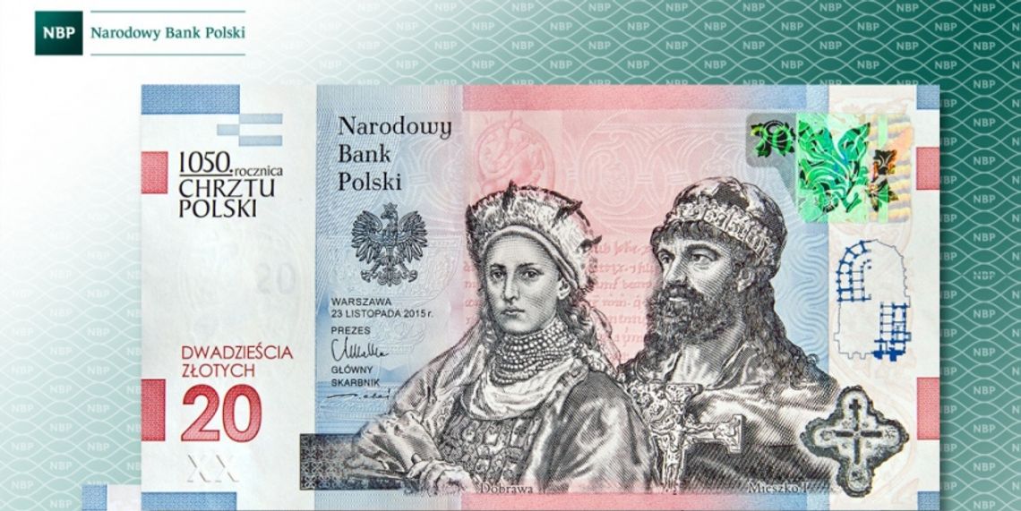 Mieszko I i Dobrawa na banknocie