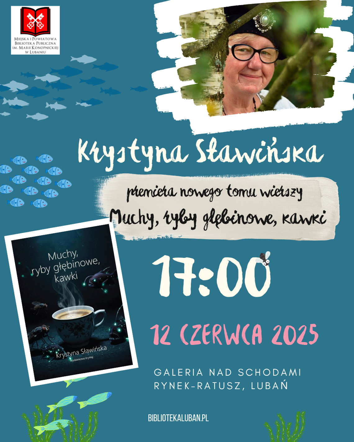 Muchy, ryby głębinowe, kawki – premiera tomiku wierszy Krystyny Sławińskiej