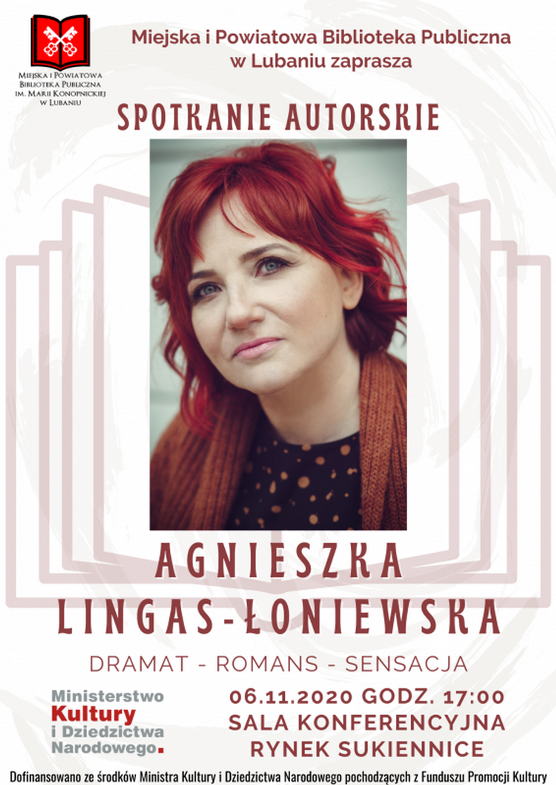 ODWOŁANE! Spotkanie z Agnieszką Lingas-Łoniewską