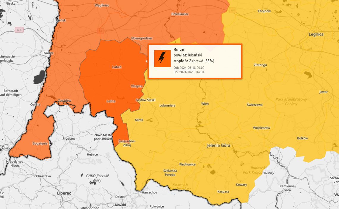 Ostrzeżenie 2 stopnia. Uwaga nad naszym regionem przejdą burze!