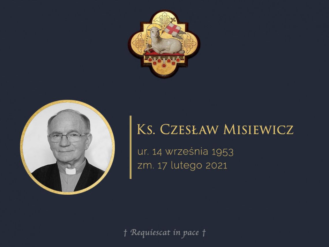 Plan uroczystości pogrzebowych ks. Czesława Misiewicza