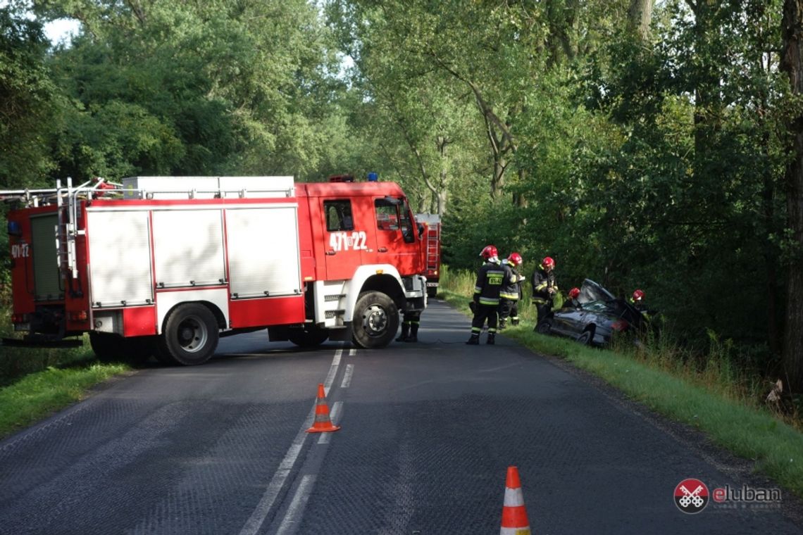 Porzucone auto po wypadku