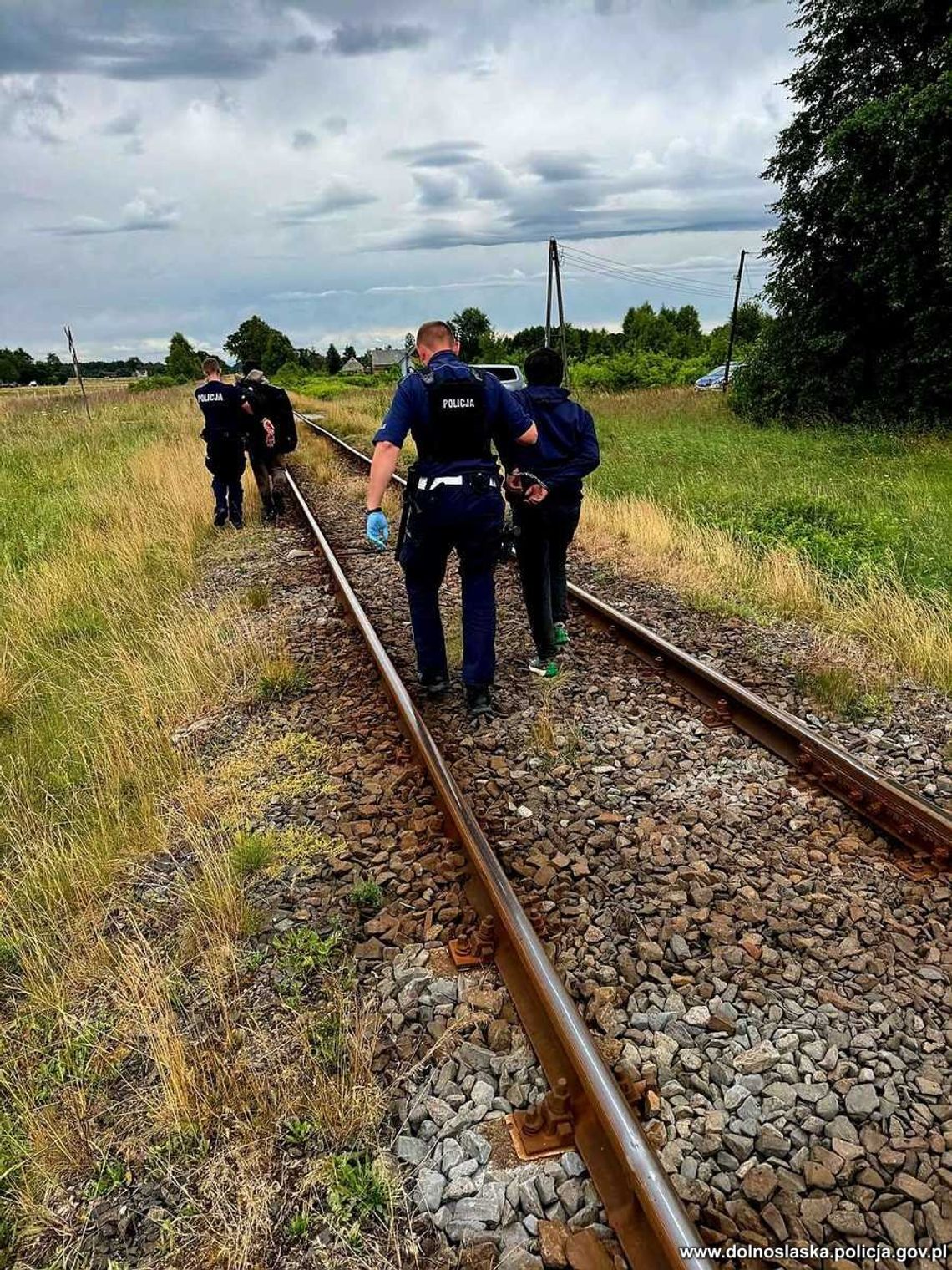 Pościg za imigrantami w Starym Węglińcu. Pomogli policjanci ze Świdnicy