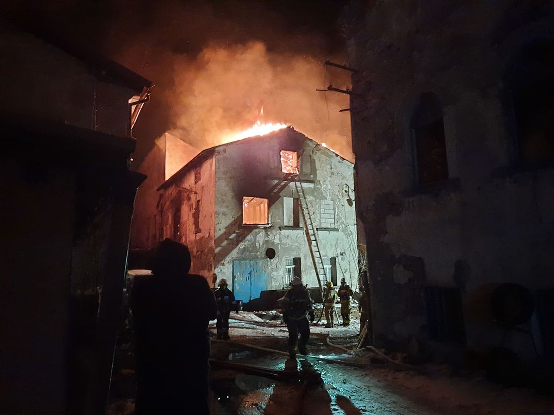 Potężny pożar w Orłowicach