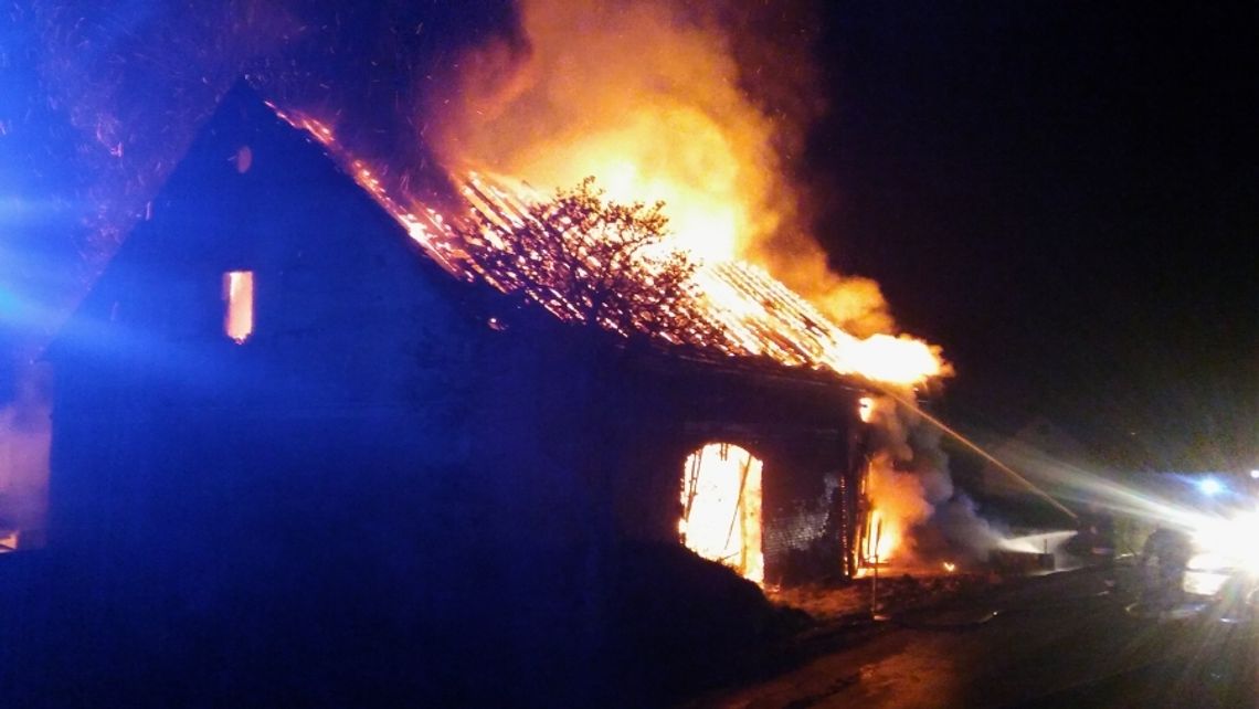 Potężny pożar w Siekierczynie