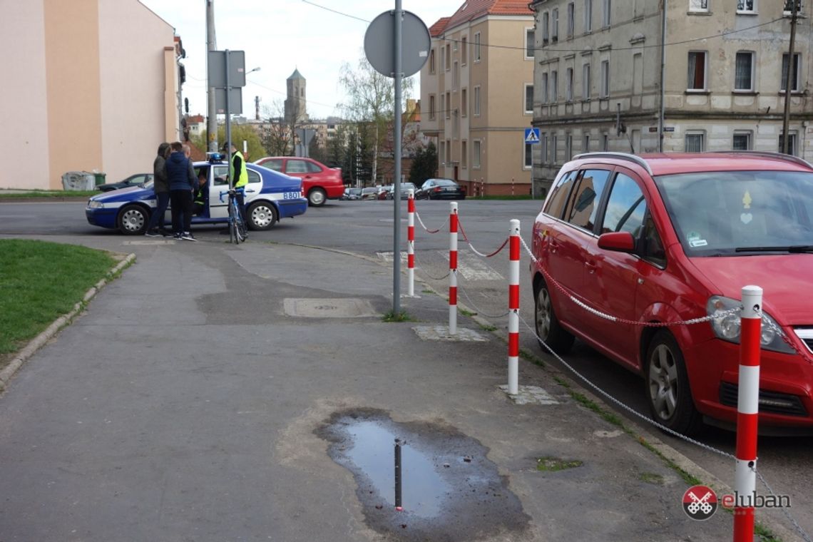 Potrącenie rowerzystki na Kopernika