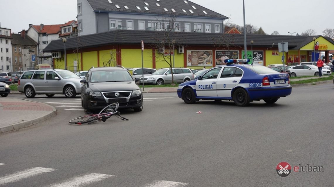 Potrącenie rowerzysty na Lwóweckiej