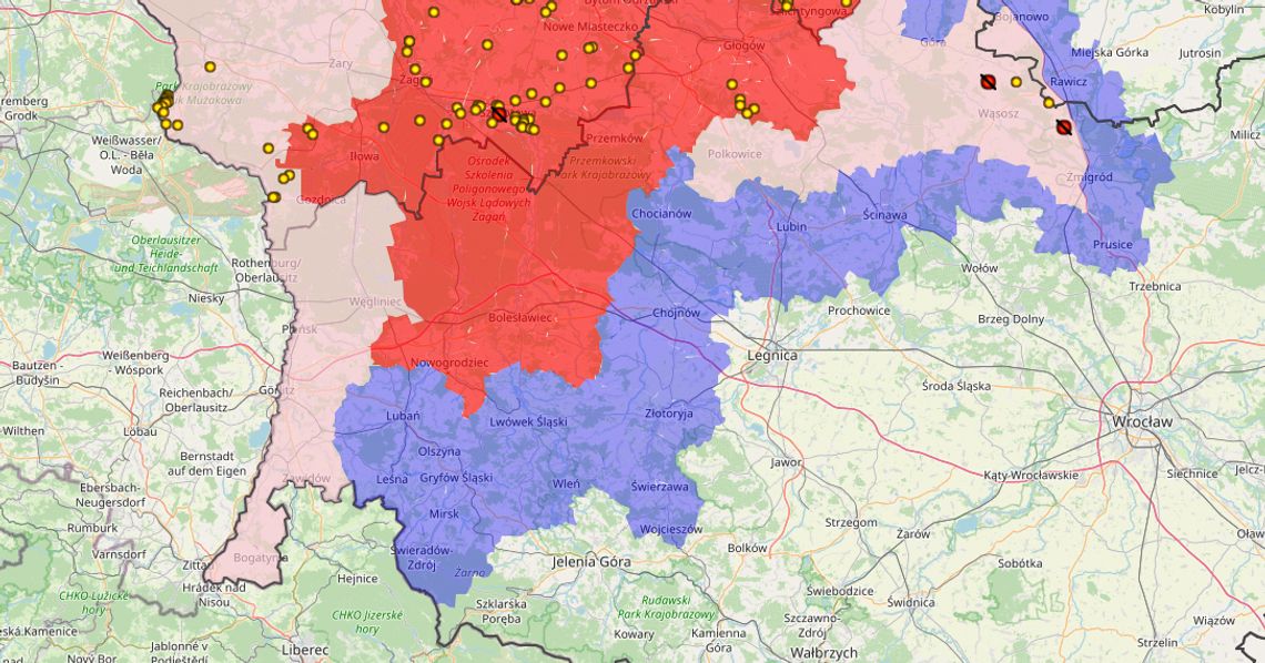 Powiat lubański w strefie zagrożonej ASF