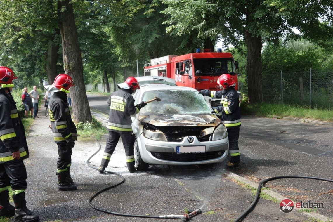 Pożar auta na ul. Działkowej