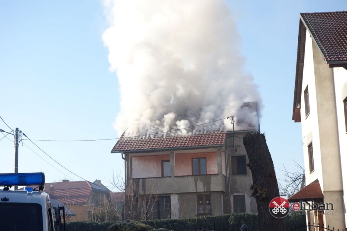 Pożar budynku mieszkalnego na Starolubańskiej