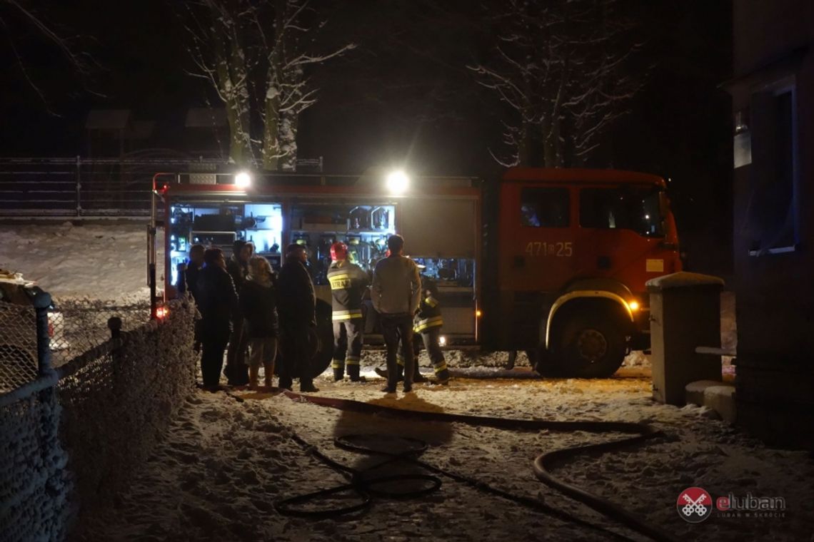 Pożar w  budynku wielorodzinnym