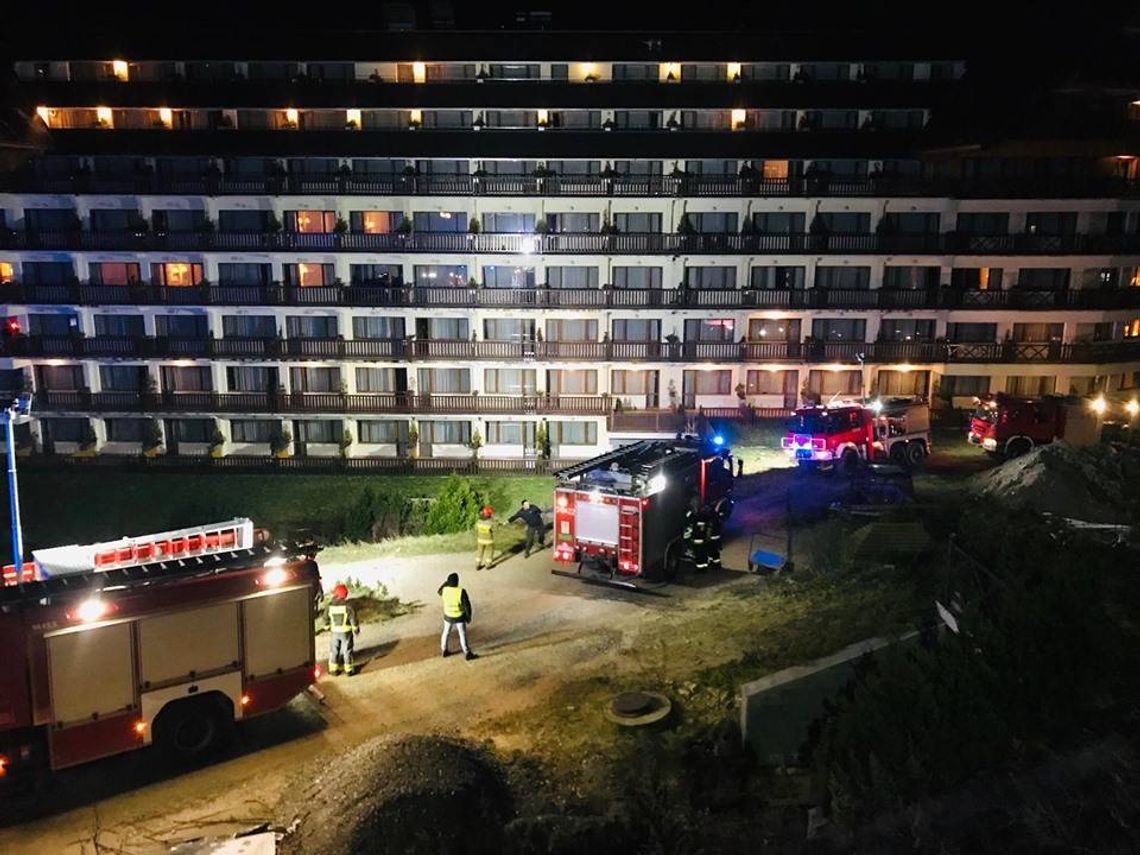 Pożar w hotelu Gołębiewski w Karpaczu