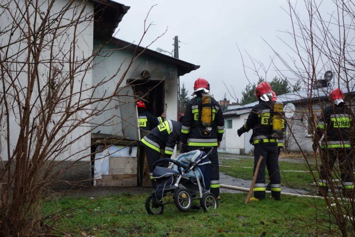 Pożar w lokalu socjalnym