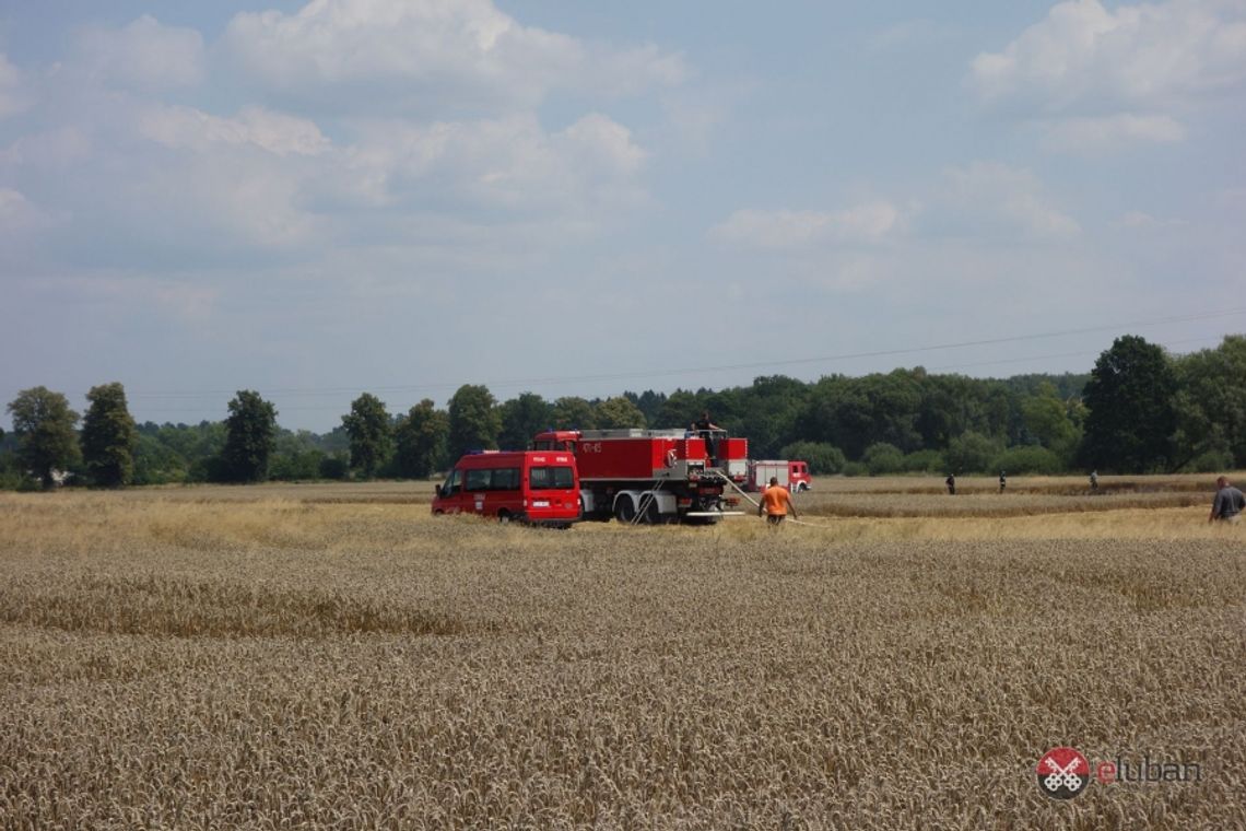 Pożar w trakcie żniw