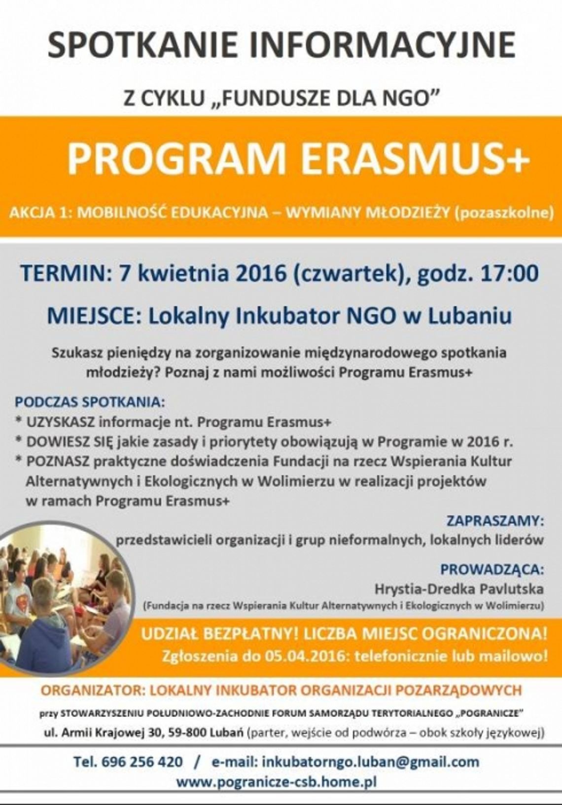 Poznaj program Erasmus+