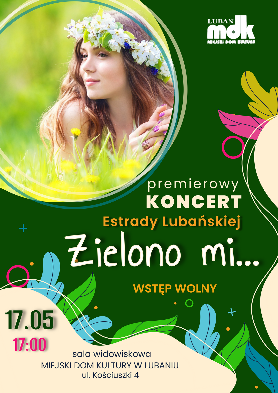 Premierowy koncert Estrady Lubańskiej - 17 maja