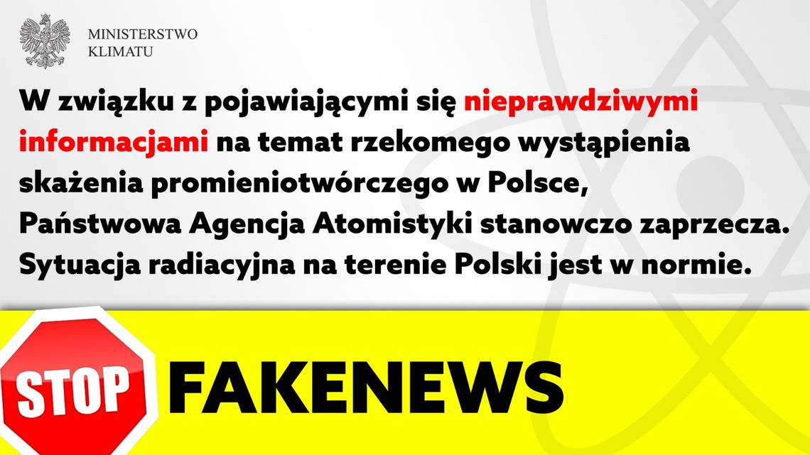 Radioaktywna chmura to bzdura
