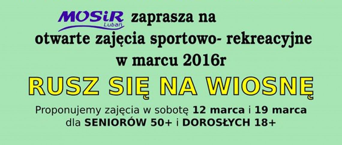 Rusz się na wiosnę!