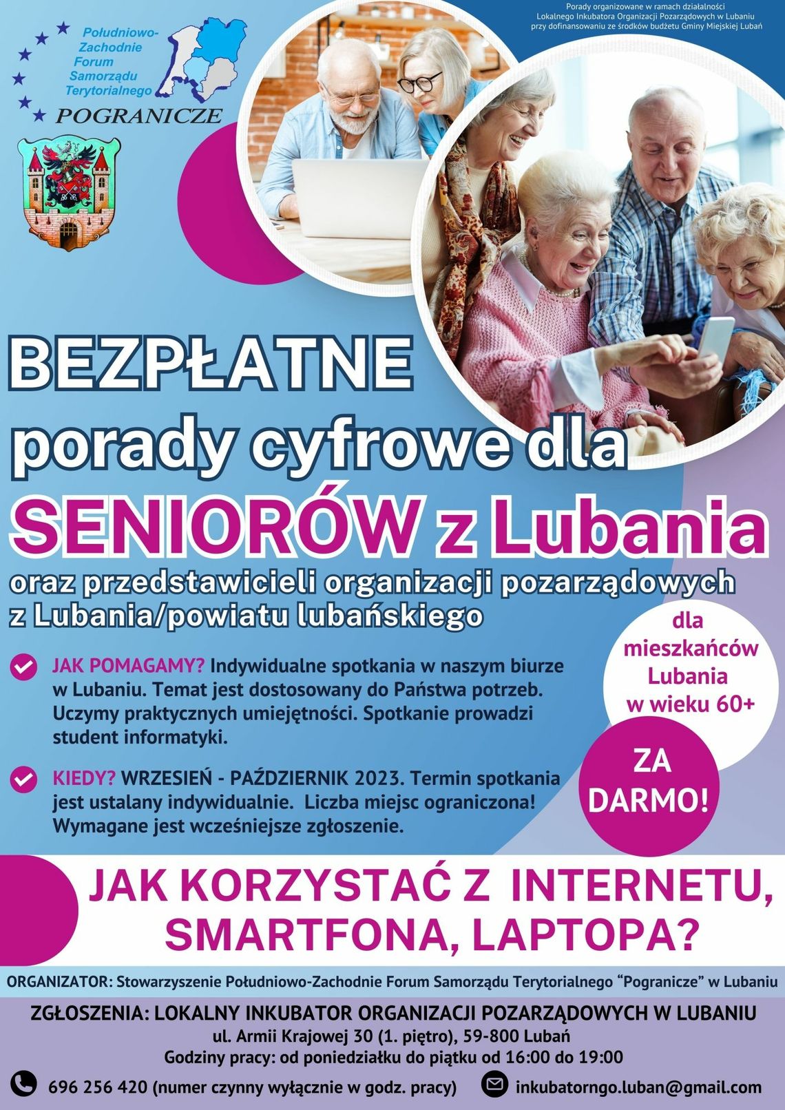 Ruszyły bezpłatne porady cyfrowe dla lubańskich seniorów