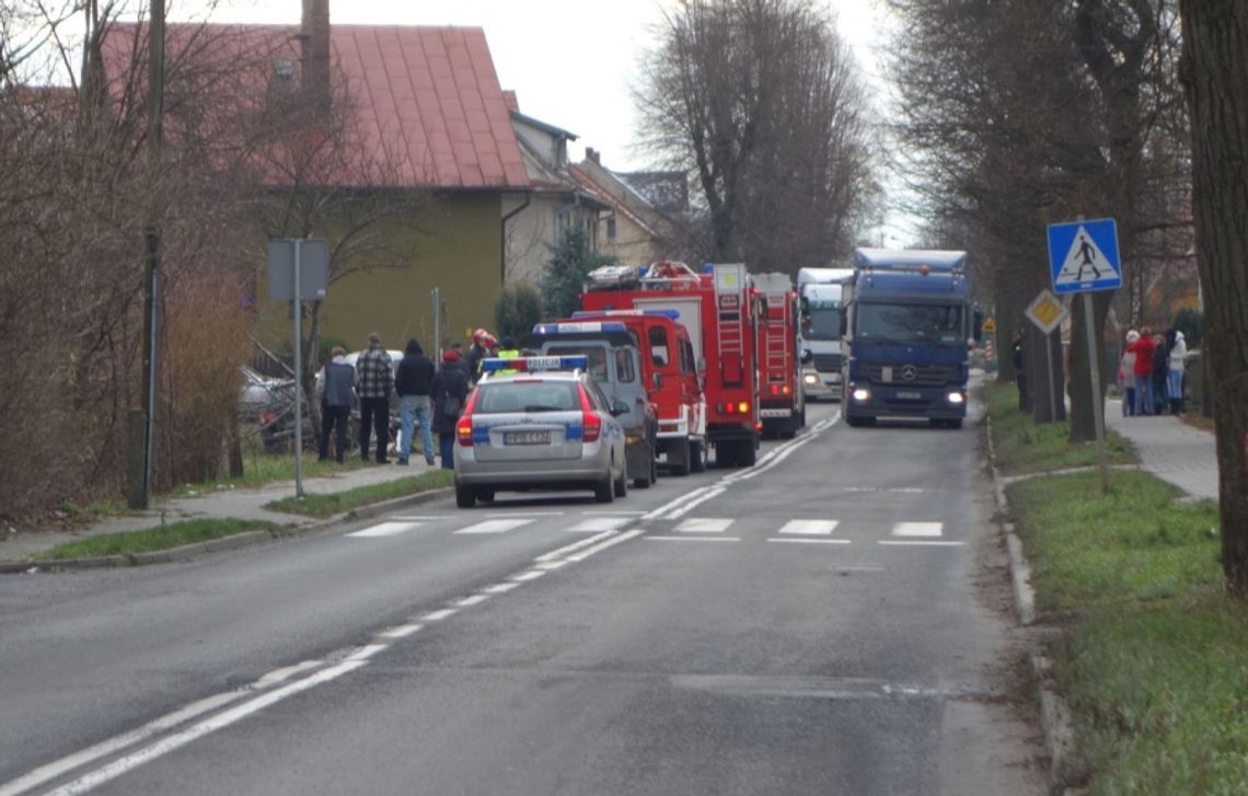 Skosił przystanek autobusowy