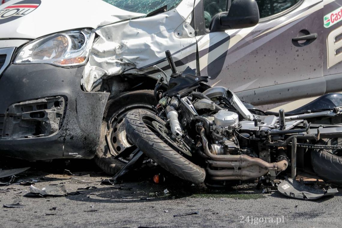 Śmierć motocyklisty na ul. Lubańskiej w Jeleniej Górze