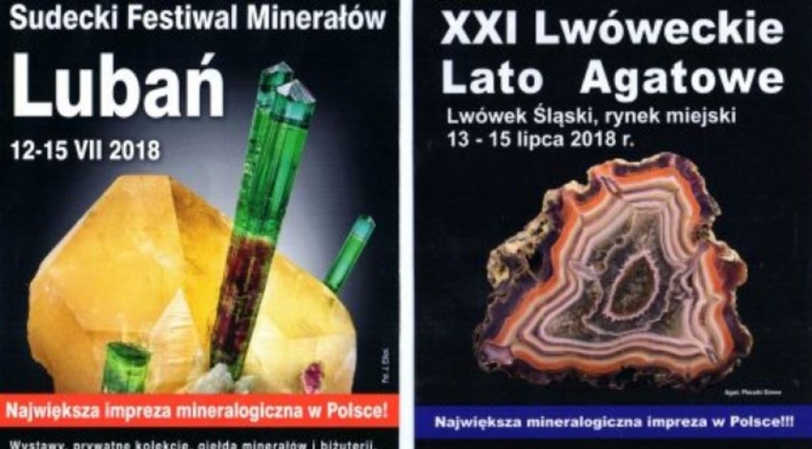 Sudecki Festiwal Minerałów vs. Lwóweckie Lato Agatowe