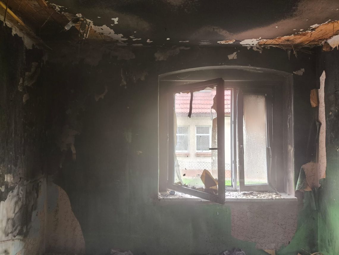 Tragiczny pożar w Zawidowie. Jedna osoba nie żyje