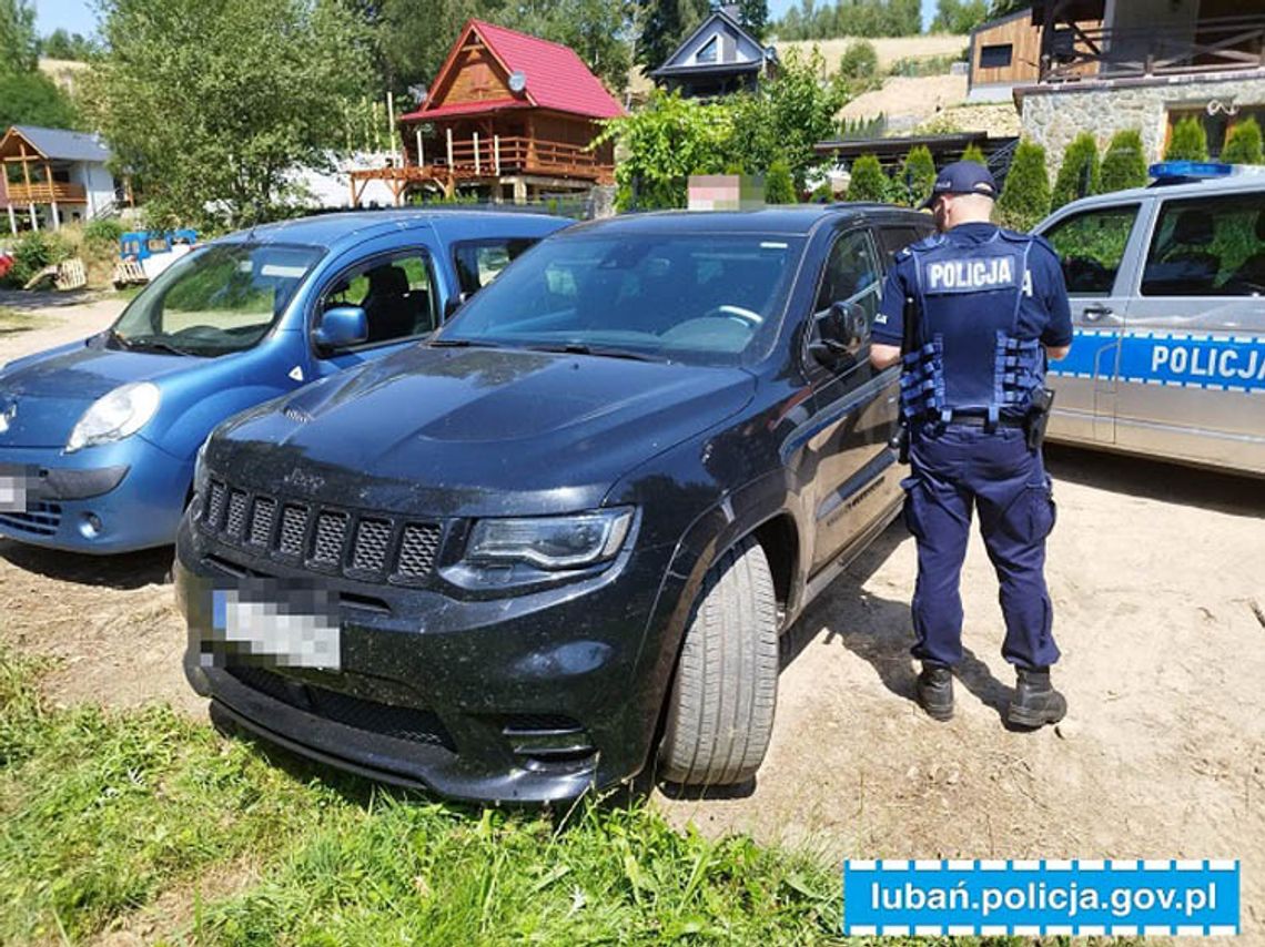 Ukradziony Jeep znaleziony na jednym z ośrodków wypoczynkowych
