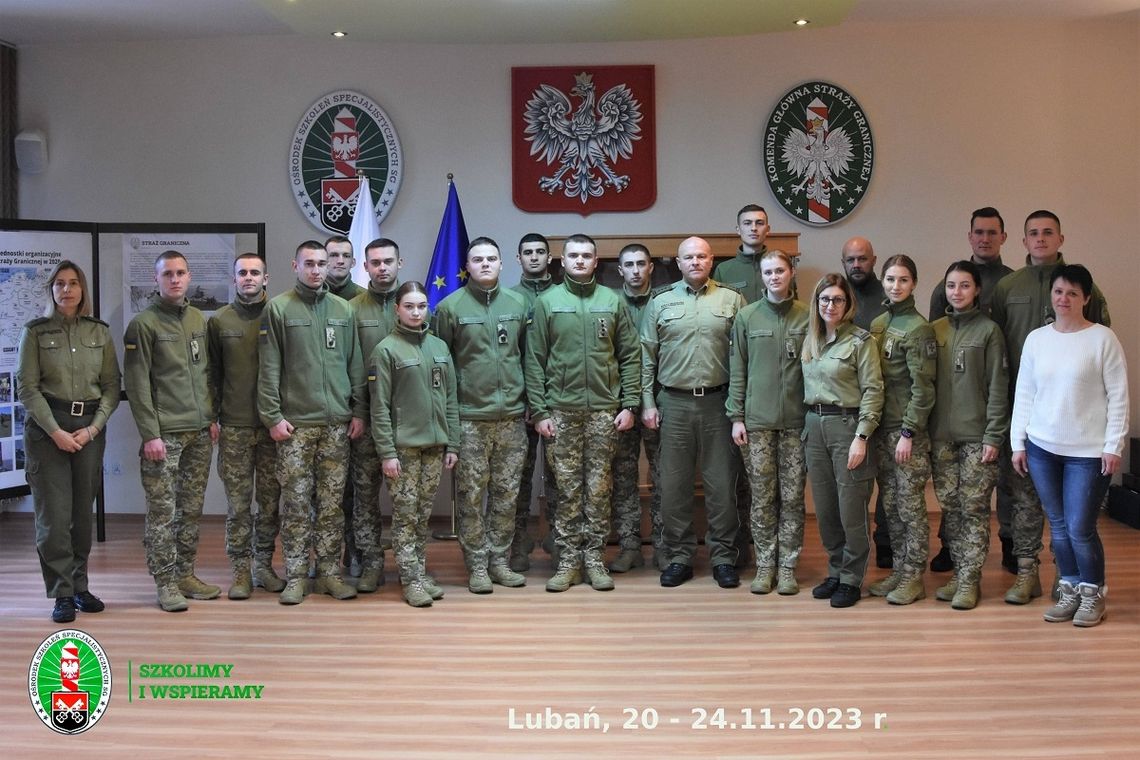 Ukraińscy pogranicznicy z wizytą w OSS SG w Lubaniu