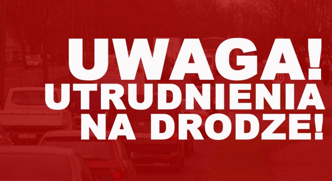 Utrudnienia w ruchu kołowym w Lubaniu w dniu 10 listopada 2016 r.