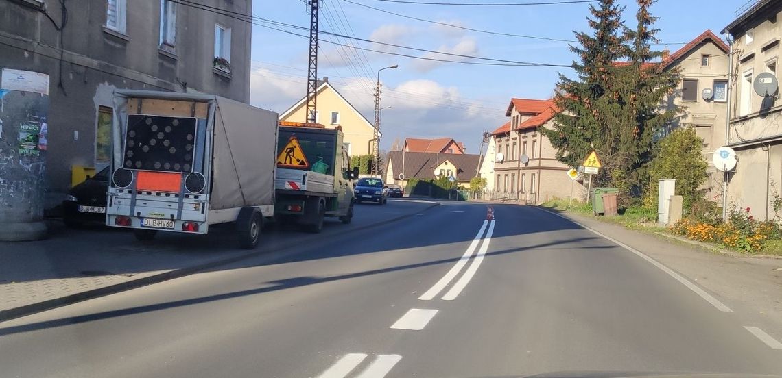 Utrudnienia w ruchu na Księginkach w Lubaniu Utrudnienia w ruchu na Księginkach w Lubaniu
