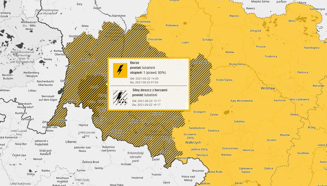 Uwaga! Burze i przelotne opady mogą tworzyć kumulacje