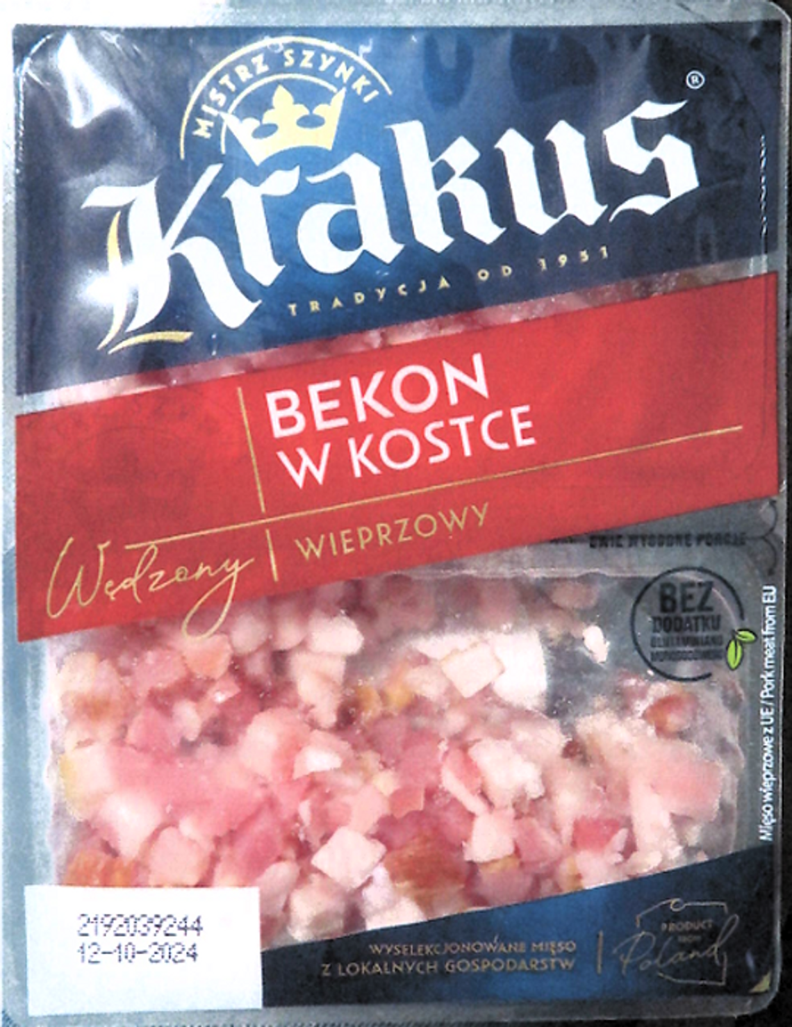 Uwaga: Groźna bakteria wykryta w partii bekonu – produkt wycofywany z rynku