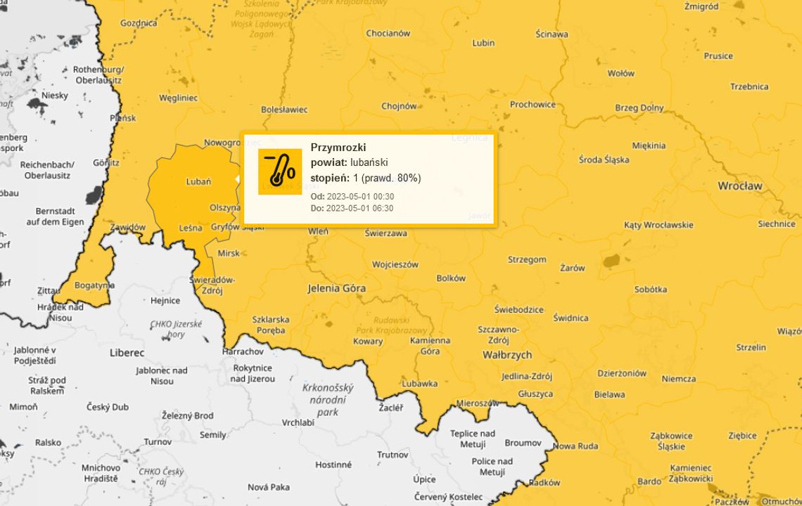 Uwaga. Pierwszy majowy poranek z niskimi temperaturami