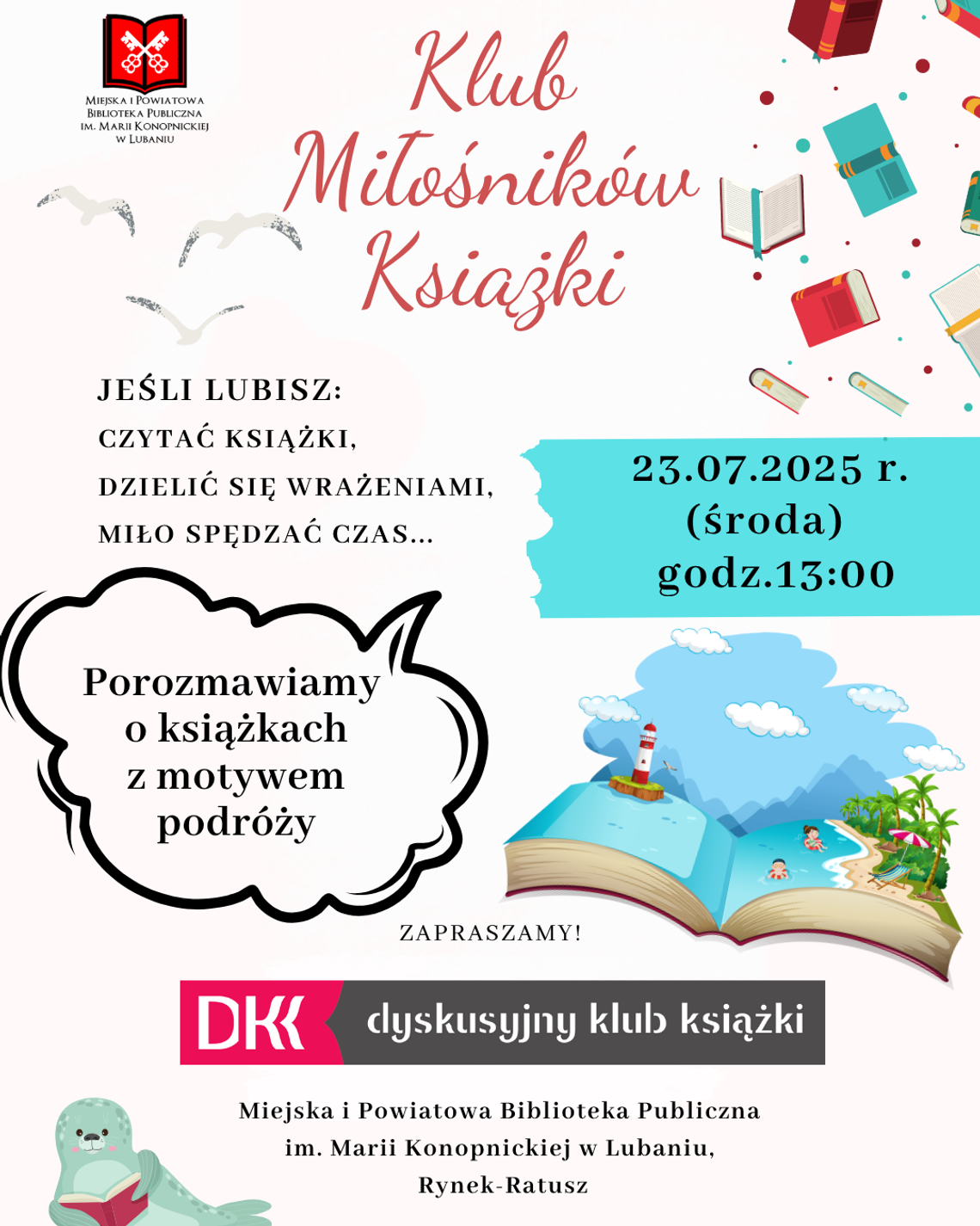 Wakacyjne spotkanie Klubu Miłośników Książki