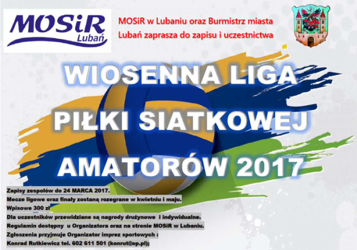 Wiosenna liga piłki siatkowej amatorów 2017