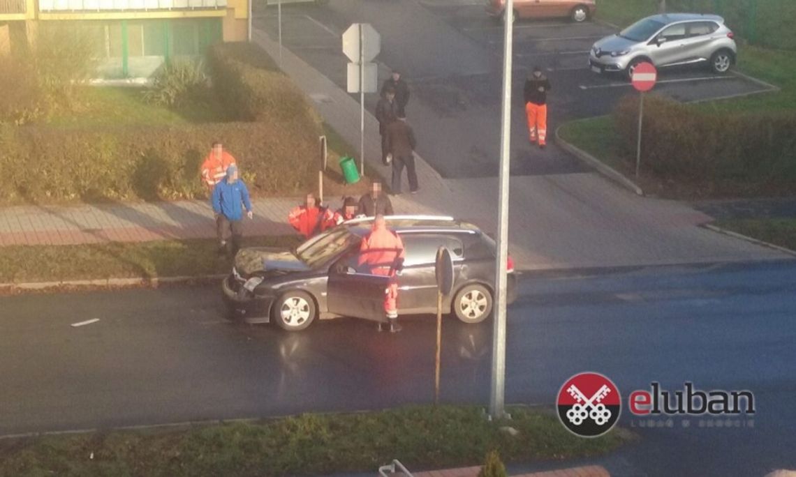 Wypadek na Kazimierza Wielkiego w Lubaniu