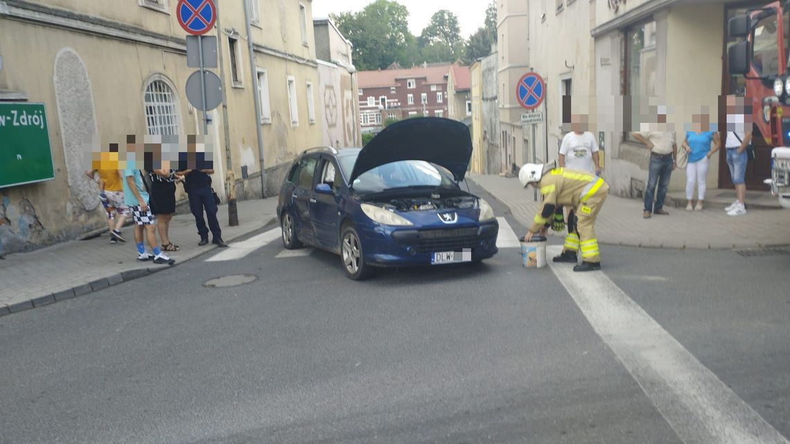 Wypadek w centrum Gryfowa Śląskiego. Wymuszenie na STOP-ie