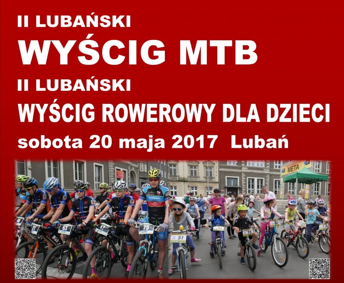 Wyścigi rowerowe ulicami Lubania