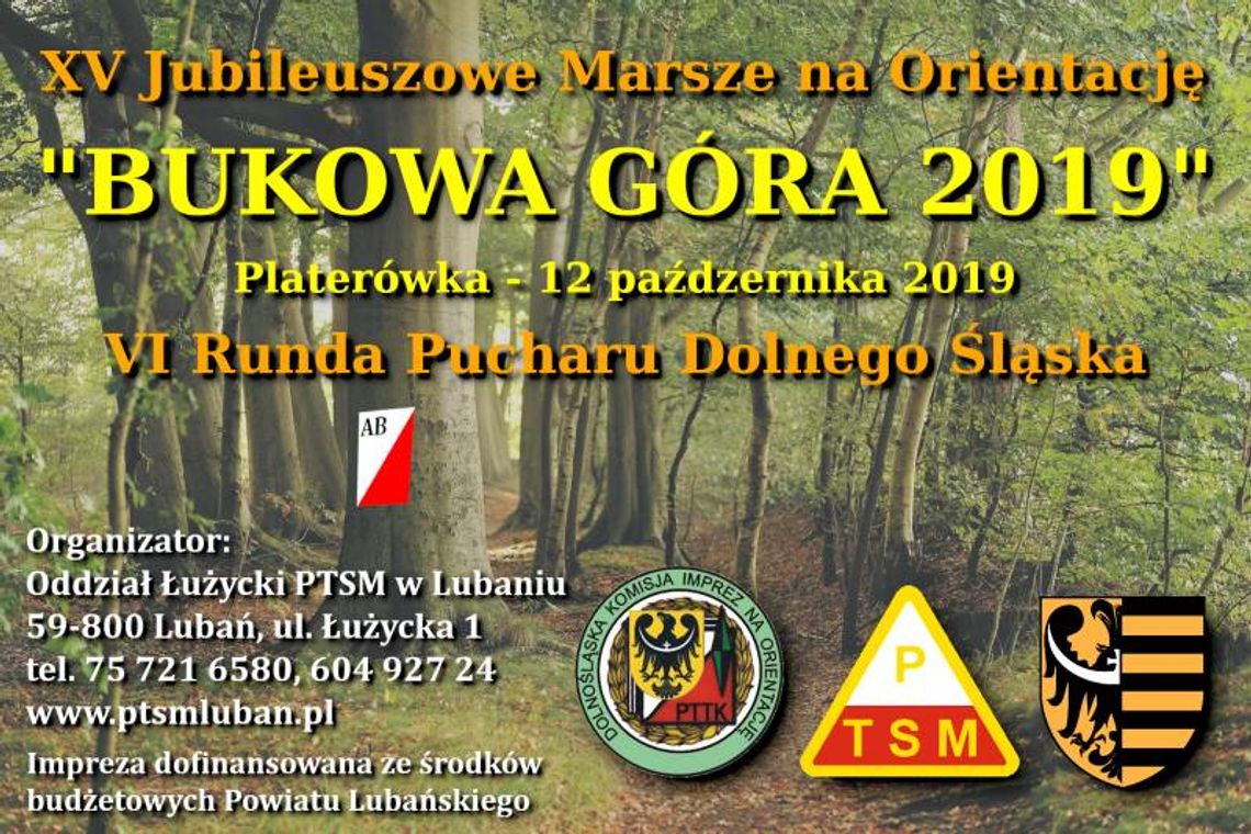 XV Jubileuszowe Marsze na Orientację "BUKOWA GÓRA 2019"