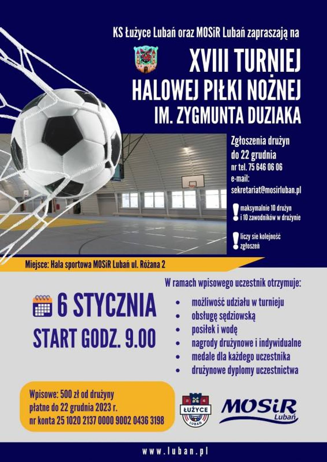 XVIII Turniej Halowej Piłki Nożnej im. Zygmunta Duziaka
