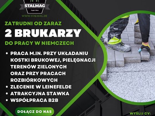 BRUKARZE - Praca w Niemczech!