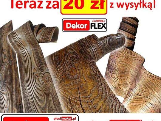 Elastyczna Imitacja Deski Elewacyjnej DekorFlex Próbki za 20 zł