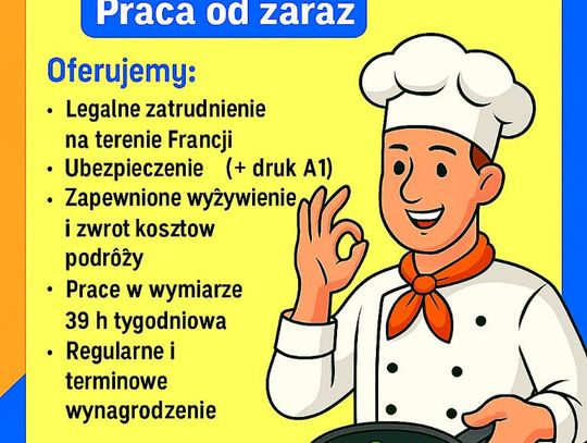 Kucharz praca we Francji